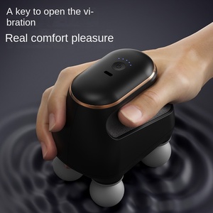 Mini masajeador de músculos de percusión portátil con vibración de Fascia de tejido profundo de mano inalámbrico, 6 velocidades, 4 cabezales, batería de larga duración - Product Image 2