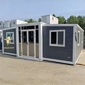 Portable Chinese Prefabricated Container House For Modular Office: 20ft/40ft Expandable And Combined