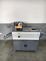 Machine à plastifier automatique H-13 A3 à aspiration d'air pour films en rouleau, plastifieuse thermique avec barre de lustrage pour feuilles et axe pneumatique de 3 pouces