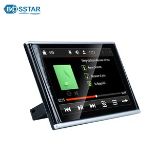 Bosstar เครื่องเล่นมัลติมีเดียในรถยนต์,หน้าจอ9นิ้ว2.5 D 1080P HD หูฟังบลูทูธวิทยุ FM USB TF สล็อตพนักพิงศีรษะในรถยนต์