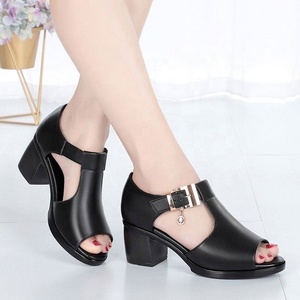 Ruizi pelle PU basso blocco tacco grosso sandali <span class=keywords><strong>da</strong></span> sera abito <span class=keywords><strong>da</strong></span> <span class=keywords><strong>sposa</strong></span> <span class=keywords><strong>scarpe</strong></span> Pump per le donne - Product Image 2