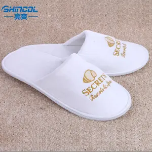 Professional Manufacturer Personalized Eco Friendly Biodegradable Amenities EVA Sole Hotel Slippers With Logo