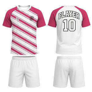 OEMサービス カスタムネームプリント フットサル ストリップ 軽量ポリエステル 吸汗速乾 サッカーユニフォーム 欧州クラブ向け - Product Image 1