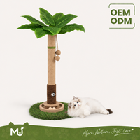 Griffoir pour chat en forme d'arbre d'intérieur en corde de sisal avec noyau en tube de carton, piste interactive pour balle et jouet souris pour chats OEM ODM