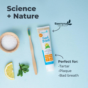 Trắng hơn và sáng hơn thảo dược chanh bạc hà kem đánh răng với Oxy kẽm <span class=keywords><strong>SLS</strong></span> Miễn phí làm mới làm trắng sinh thái thân thiện sử dụng nhà - Product Image 6