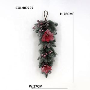 Ramo de Flores Artificiales Oh Arts, Plantas Decorativas Navideñas de Plástico - Product Image 5