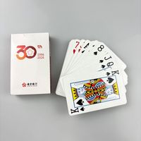 Cartes à jouer de poker pour activités de maison de retraite, en papier 260 g/m², laminées, avec impression pleine page et vernis sélectif, vente en gros OEM