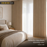 Rideaux occultants, imperméables et insonorisants en mélange polyester/lin, design acoustique ondulé, pour salon, chambre à coucher, luxe moderne, sur mesure