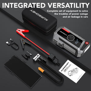 8000a kursohey 12v נייד רכב נייד מקפצת כוח בנק מתנע חירום עם משאבת אוויר - Product Image 6