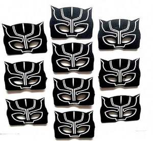 Masque de Panthère Noire pour Enfants 10 PIÈCES - Masques en Feutre pour Enfants Super-Héros Fournitures de Fête d'Anniversaire Cadeaux de Fête pour Fête de Super-Héros Noir - Product Image 4