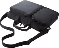 Sac pour ordinateur portable 15,6 pouces, mallette d'affaires avec bandoulière, étui pour ordinateur multi-poches, sac de travail de bureau pour hommes, voyage