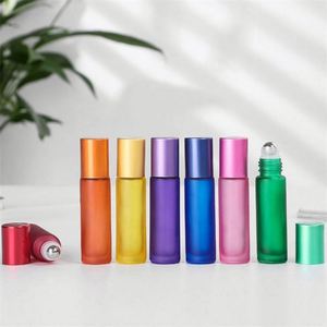 5ml 10ml Crystal Fancy Empty Glass Roll on Bottle with Plastic Cap for Essential Oil <b>Perfume</b> & Deodorant 100pcs Screen Printing - Product Image 2