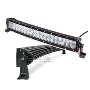 22 pulgadas 120W 3W LED haz todoterreno parachoques delantero Barra de luz de trabajo curva IP68 camión 4x4 SUV advertencia inundación Led conducción luz antiniebla