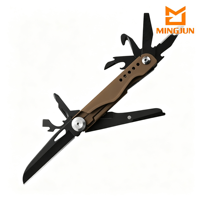 Couteau pliant multifonction portable de petite taille, ciseaux de camping EDC pour l'extérieur, outil à clip dorsal, 185 mm, fabriqué en Chine, vente en gros