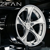 Rines de Aleación ZFAN de 16-21 Pulgadas, 5x112 120 para BMW G20 G30 F30 F22 Benz C E CLA GLC Audi A4 A5 A6, Forjados en 1 Pieza, Aluminio T6 Cromado