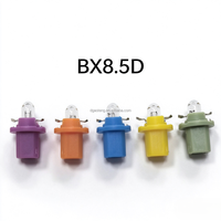 Ampoule halogène BX8.5D pour tableau de bord de voiture, indicateur lumineux multicolore, base pour véhicules européens