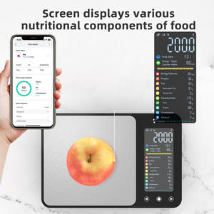 Báscula de cocina inteligente Lixiug con pantalla VA de 4.54 pulgadas, precisión de 0.1g, con seguimiento de nutrición por Bluetooth para cocinar y dieta. - Product Image 4