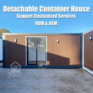 低人工成本快速安装带隔热墙的便携式扁平包装钢结构集装箱房屋 - Product Image 6