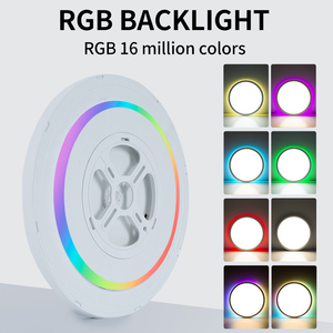 <span class=keywords><strong>Plafonnier</strong></span> <span class=keywords><strong>LED</strong></span> intelligent RGB avec télécommande, <span class=keywords><strong>plafonnier</strong></span> encastré WiFi compatible avec Alexa et Google Home, couleurs personnalisables pour salon - Product Image 2