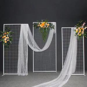 PRIME <span class=keywords><strong>mariage</strong></span> toile de fond décoration <span class=keywords><strong>en</strong></span> fer forgé fleur support métal arc porte pour Concert événements fête fleur décorative - Product Image 4
