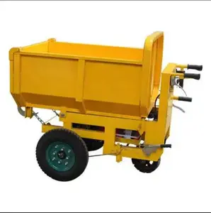Seville Small-scale Engineering Electric Tricycle for Construction Sites Heavy-duty Hand-push Brick Bucket Truck Car Tipper