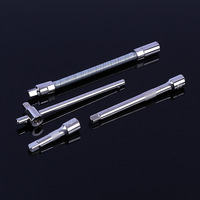 Juego de Herramientas Manuales de 61 Piezas, Llave de Trinquete Métrica, Llave de Trinquete de 1/4 de Pulgada, Varilla de Extensión de Acero al Cromo Vanadio