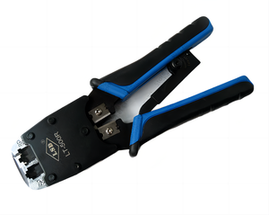 <span class=keywords><strong>Pince</strong></span> à sertir modulaire professionnelle en acier 200 mm LT-500R pour câbles réseau et télécommunications, avec support OEM - Product Image 1