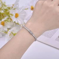 Chaîne Tennis Personnalisée en Argent Sterling 925 avec Moissanite Taille Princesse 4mm Style Hip Hop – Vente en Gros, Cadeaux