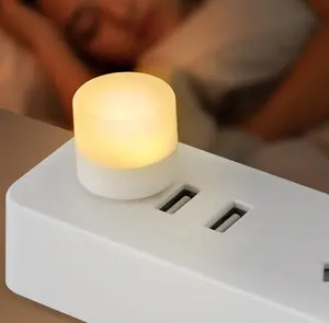 LINLI-minilámpara LED de lectura nocturna, luz ambiental Flexible USB para dormir