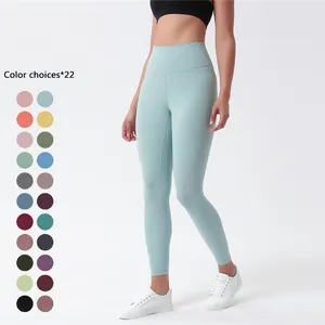 Align Yoga của phụ nữ thể thao Quần thể dục Khỏa Thân eo cao chặt chẽ nâng hip nylon mềm chín PHÚT quần