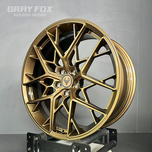 GRAYFOX Jantes forgées personnalisées en bronze 18 19 20 21 pouces 5x120 5x112 5x114.3 pour 911 Carrera Targa <span class=keywords><strong>Porsche</strong></span> Taycan Audi RS <span class=keywords><strong>E</strong></span>-<span class=keywords><strong>tron</strong></span> <span class=keywords><strong>GT</strong></span> - Product Image 2