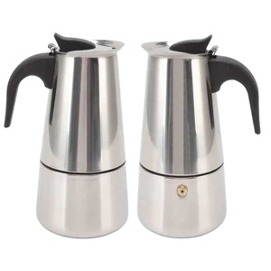 เครื่องชงกาแฟเอสเพรสโซสไตล์อิตาลี - หม้อ<span class=keywords><strong>กาแฟ</strong></span>สแตนเลสสองชั้นเพื่อการชงรสชาติเข้มข้นที่บ้าน - Product Image 4