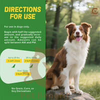 Friandises à mâcher pour animaux de compagnie : Omega-3, Vitamine E, Biotine, Vitamine C, Zinc – Pour une peau et un pelage brillants, anti-chute, antioxydant, immunostimulant