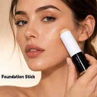 Fond de teint vegan en stick, marque privée OEM, couvrance totale, waterproof, longue tenue, fini mat