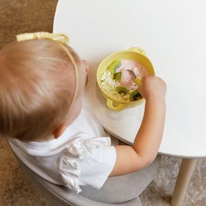 ES-Pro Bol à dîner pour bébé en silicone platine personnalisé et écologique <span class=keywords><strong>de</strong></span> qualité alimentaire non toxique avec aspiration en silicone pour 0 à 12 <span class=keywords><strong>mois</strong></span> - Product Image 3