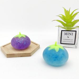 Jincan Hot Sale TPR Soft <b>Glue</b> Gold Powder Squeeze Toys Decompress Maltose Tomato Pinch for Boys and Girls - Product Image 6