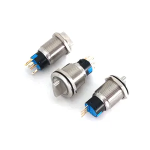 4A normally open rotary 16mm 18mm 20mm 22mm start stop button 2 position on off rotary selector switch