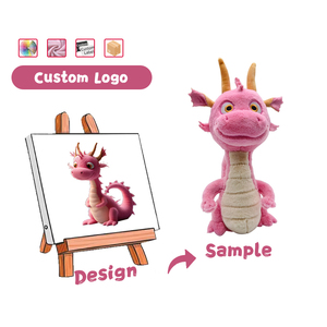 دمى أسد محشوة مخصصة وشخصية، ألعاب حيوانات ناعمة محشوة بقطن البولي بروبيلين للأطفال لتخفيف التوتر، مصنوعة من مواد فائقة النعومة - Product Image 5