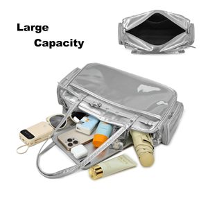 Kawaii Lolita ITA thời trang PU Vai Túi hai cửa sổ hiển thị trong suốt không thấm nước Dây kéo đóng cửa dây đeo duy nhất Polyester - Product Image 5