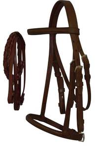 Cabezada de Cuero Genuino Premium para Caballo Estilo Western, Duradera y Cómoda, con Frenteal Elevado y Correas Ajustables, Resistente - Product Image 5