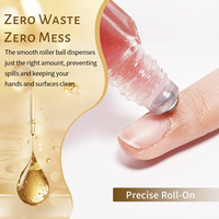 Huile à cuticules scintillante mini 5ml à marque privée, revitalisant roll-on nourrissant rapide, soin des cuticules végétalien, réparation des ongles, produits parfumés