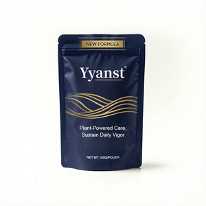 Polvo de Bienestar a Base de Extractos de Plantas Naturales, Cuidado a Base de Plantas, Vigor Diario Sostenible, Nueva Fórmula, 100g, Bolsa Dorada, Se Acepta OEM - Product Image 1