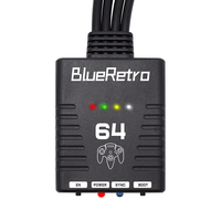Adaptador de Controlador de Juegos Inalámbrico BlueRetro, Compatible con Cuatro Controles de Juegos Inalámbricos para Consola de Juegos Nintendo64 N64