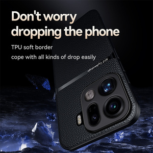 Funda de teléfono de cuero de lujo cubierta de protección de lente de cámara de montaje de coche magnético para <span class=keywords><strong>Oppo</strong></span> <span class=keywords><strong>Find</strong></span> X9 <span class=keywords><strong>Pro</strong></span> X9 X8 <span class=keywords><strong>Pro</strong></span> X8 - Product Image 3