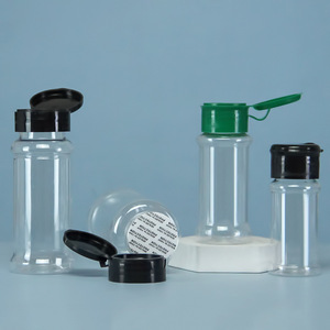 Botella Dosificadora PET de 101200 ml con Tapa de Plástico Multiforma Transparente para Especias, Pimienta, Condimentos y Especias en Polvo - Product Image 2