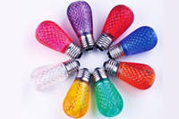 Lampes suspendues de patio miniatures à incandescence en verre UL de qualité commerciale pour l'extérieur, très vendues, lumières décoratives de vacances