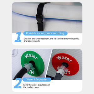 Baignoire de cryothérapie gonflable grand format en PVC, fabrication directe usine, baignoire d'immersion glacée, piscines de récupération sportive sur mesure OEM - Product Image 3