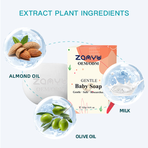 Etiqueta privada 125g Jabón hidratante nutritivo <span class=keywords><strong>para</strong></span> bebés Jabón de baño <span class=keywords><strong>relajante</strong></span> <span class=keywords><strong>para</strong></span> lavado corporal Jabón <span class=keywords><strong>para</strong></span> bebés <span class=keywords><strong>para</strong></span> niños - Product Image 2