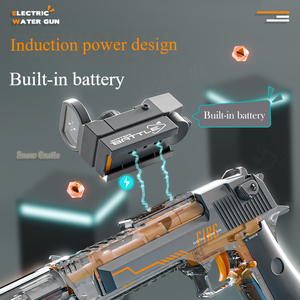 宇通男女通用电动发光玩具水枪高射击速度沙鹰手枪户外运动塑料ABS批发 - Product Image 3