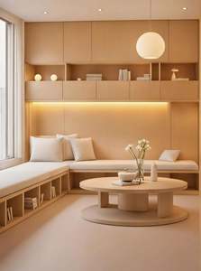 Librería Moderna y Sencilla de Madera, Mueble de Almacenamiento Personalizable para Oficina en Casa y Hotel, Estantería de MDF Resistente con 5 Años de Garantía - Product Image 4